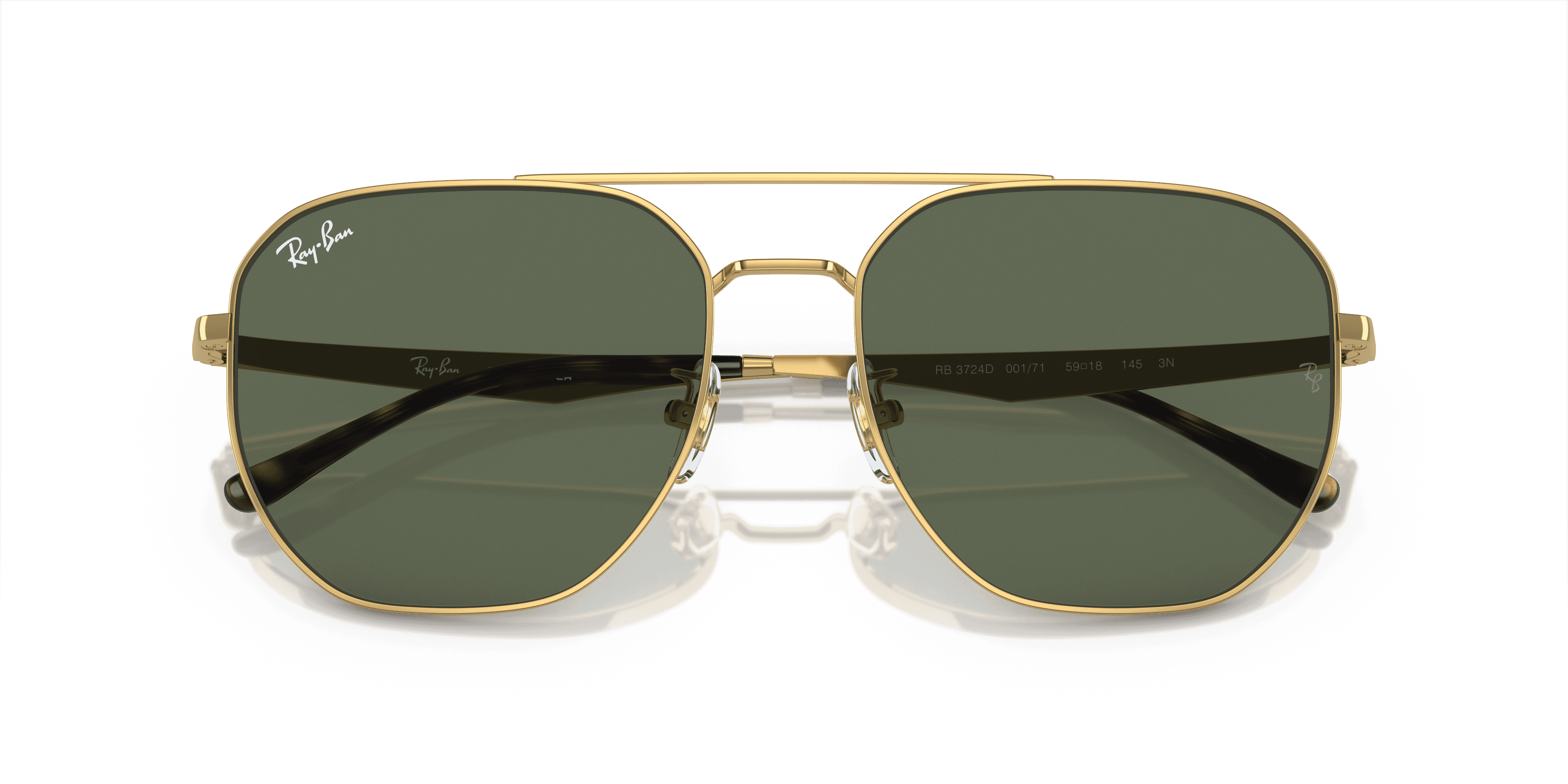Ray-Ban RB3724D 001/71 — yakın çekim