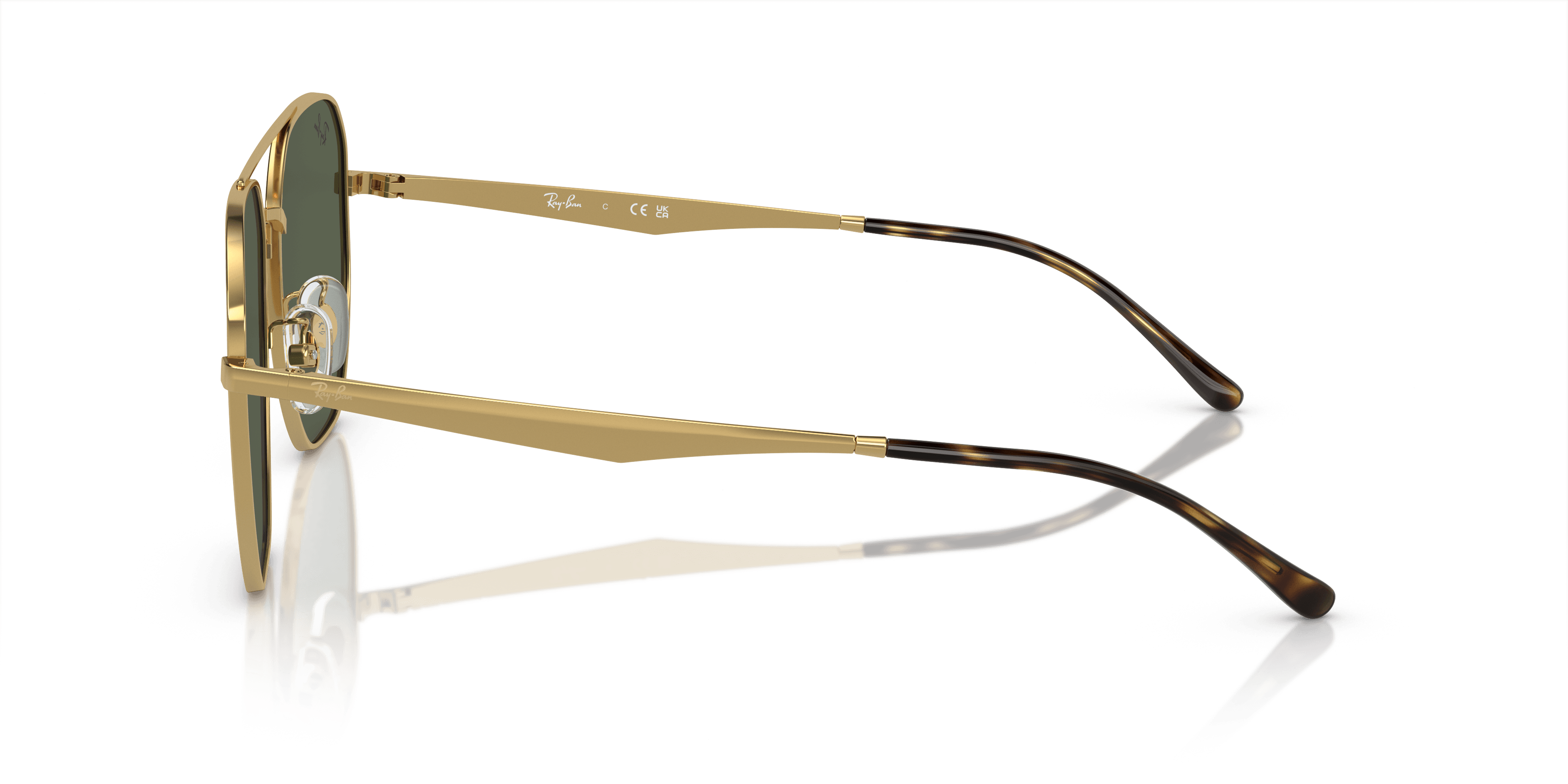 Ray-Ban RB3724D 001/71 — sol profil